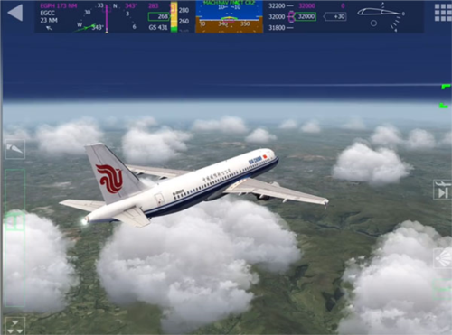 航空模拟器2025正版自动飞行演示画面