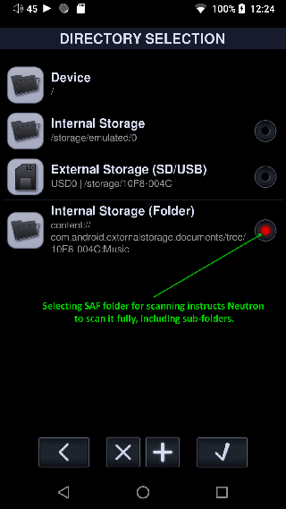 Neutron Player音乐文件扫描示意图